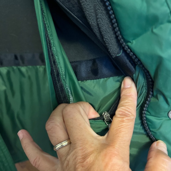 Vintage Quality Old Navy Puffer Jacket Very Warm Forest Green EUC  medium - Picture 6 of 7